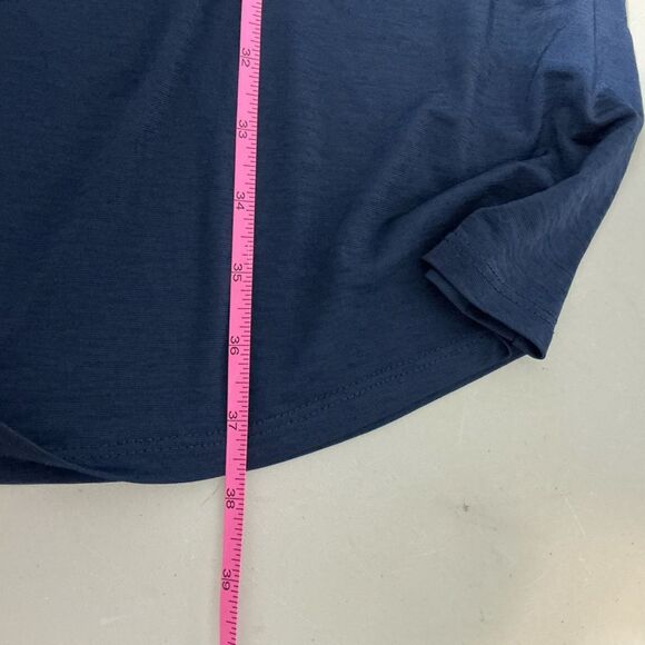 2B Together Women's Plus Flutter Sleeve Tunic Dress Navy Blue Size 1X - Picture 8 of 8